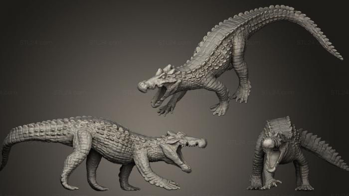 Figurines of griffins and dragons (Kaprosuchus 1, STKG_0043) 3D models for cnc